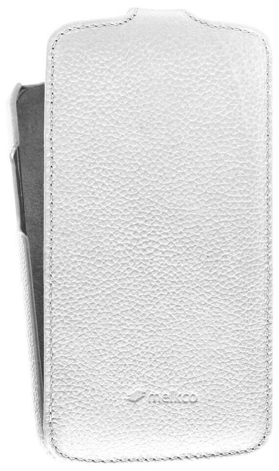 фото Кожаный чехол для Samsung Galaxy Grand 2 (G7102) Melkco Premium Leather Case - Jacka Type (White LC)