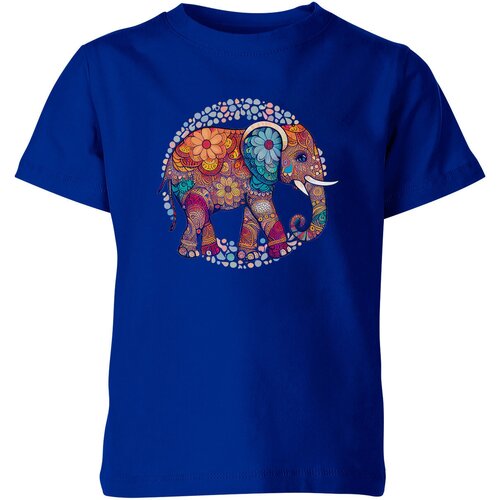 Футболка Us Basic, размер 4, синий мужская футболка цветочный слон s белый