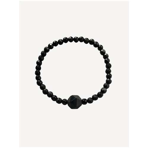 фото Браслет на резинке tro.e jewelry «черный агат total black long»