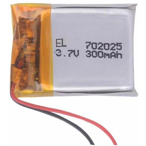 Аккумулятор Li-Pol 2pin 3.7V/300mAh, 702025 (батарея) 7х20х25 мм (Ф)