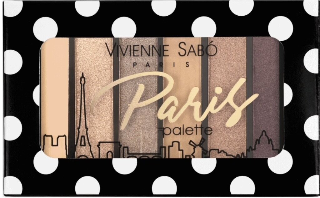 Vivienne Sabo Палетка теней для век мини Paris, тон 03 Grand Opera, нюдовые оттенки
