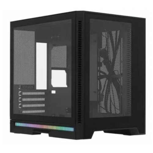 Корпус 1STPLAYER STEAM PUNK SP6 SP6-G-BK черный (Mini-Tower. Micro-ATX. Mini-ITX. USB 3.2 Gen1 Type-A)