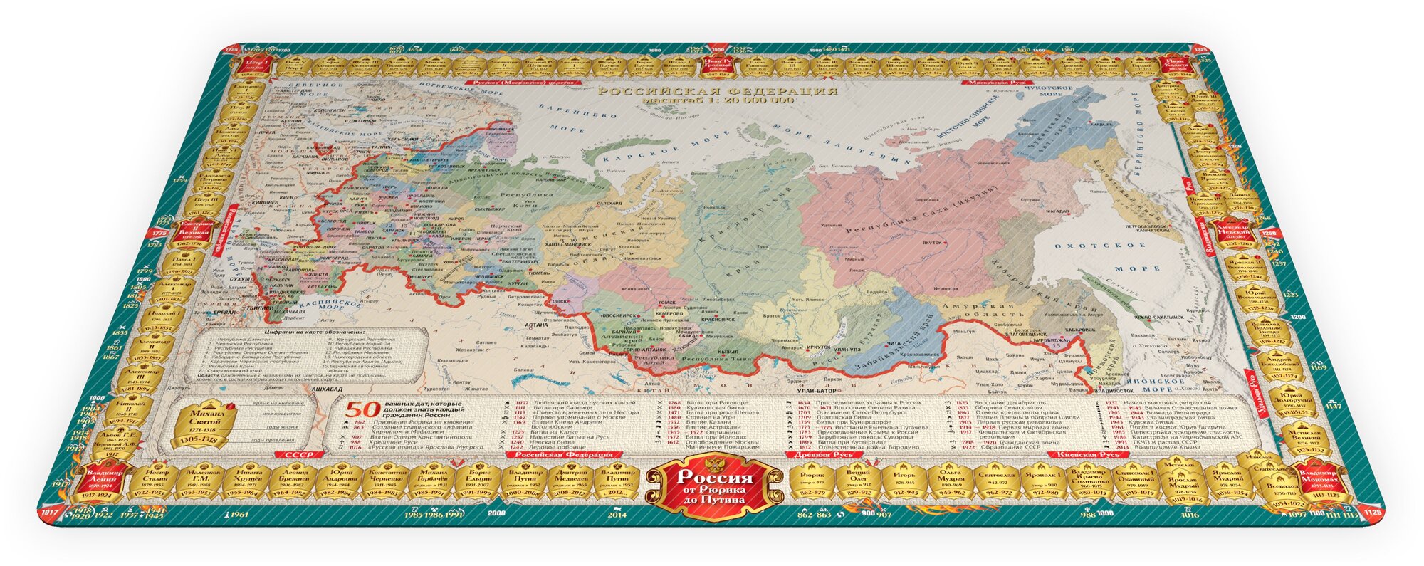 Историческая карта россии от рюрика до путина