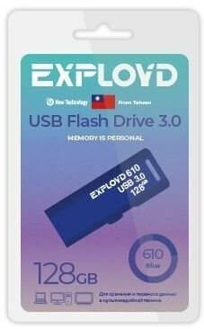 USB флэш-накопитель EXPLOYD EX-128GB-610-Blue USB 3.0 1255176