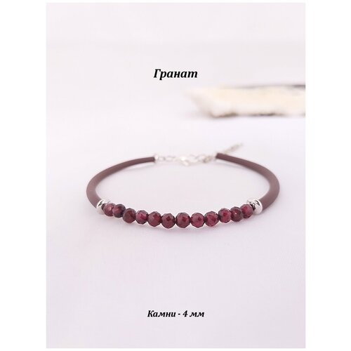 фото Браслет из граната с каучуком. браслет из натуральных камней на мемори проволоке valeriart