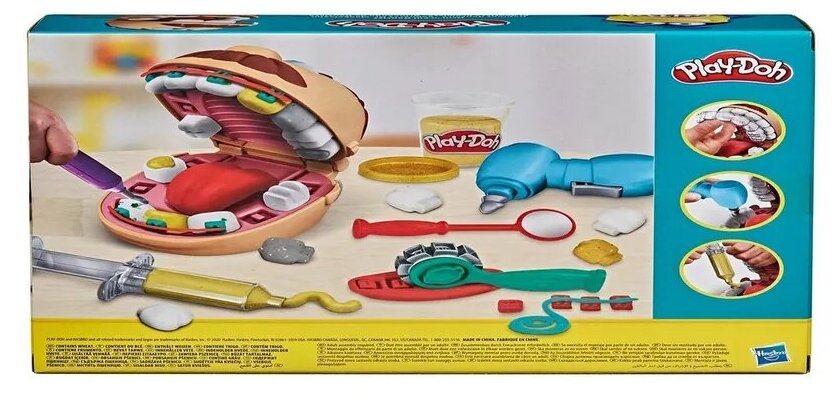 Набор для лепки игровой Play-Doh Мистер Зубастик с золотыми зубами, F1259 - фото №13