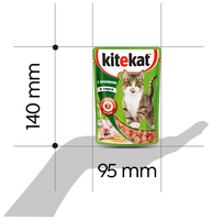 Корм для кошек Kitekat (0.085 кг) 1 шт. Сочные кусочки. С кроликом в соусе 0.085 кг 1