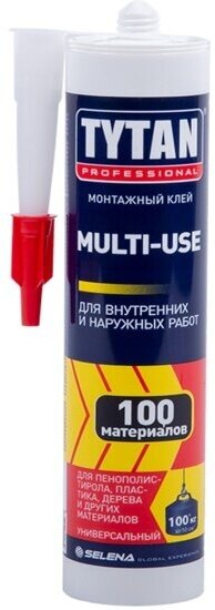 Клей монтажный каучуковый Tytan Professional Multi-Use, 310 мл, бежевый