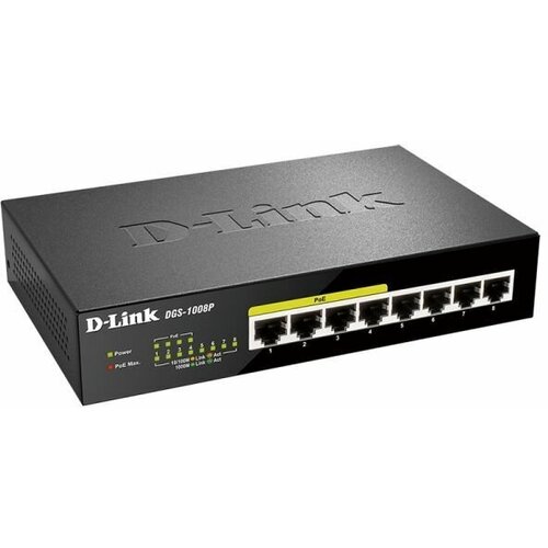 Коммутатор D-Link DGS-1008P 890000₽