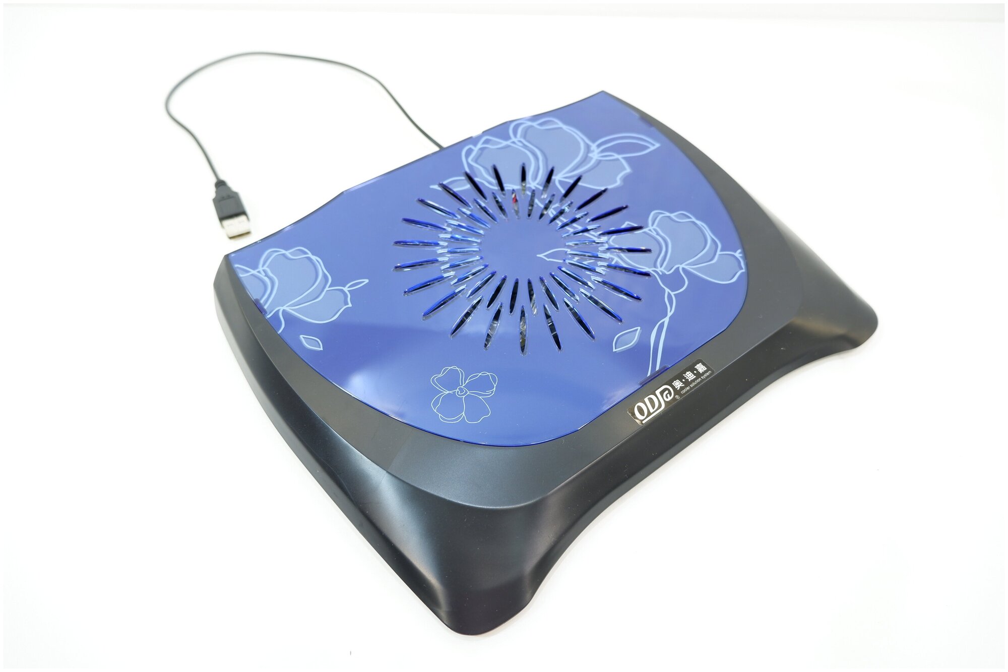 Подставка для ноутбука 12-15 дюймов Apple Notebook Cooler, вентилятор. Blue 267x208x26мм