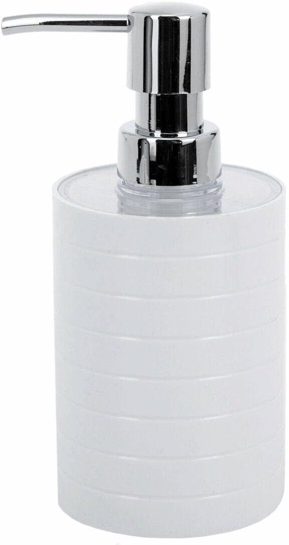 Дозатор для мыла Linea пластик белый - фотография № 1