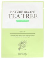 Secretkey Тканевая маска Nature Recipe с экстрактом чайного дерева 20 г 1 шт. саше