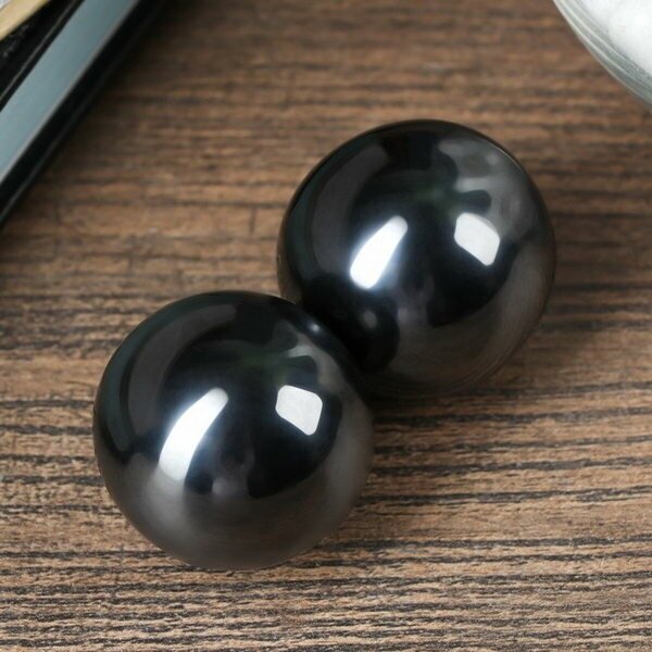 Магнитные шары чёрные набор 2 шт d=3.5 см