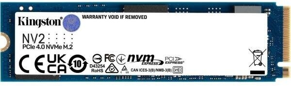 Твердотельный накопитель SSD M.2 1 Tb Kingston NV2 Read 3500Mb/s Write 2100Mb/s 3D NAND TLC