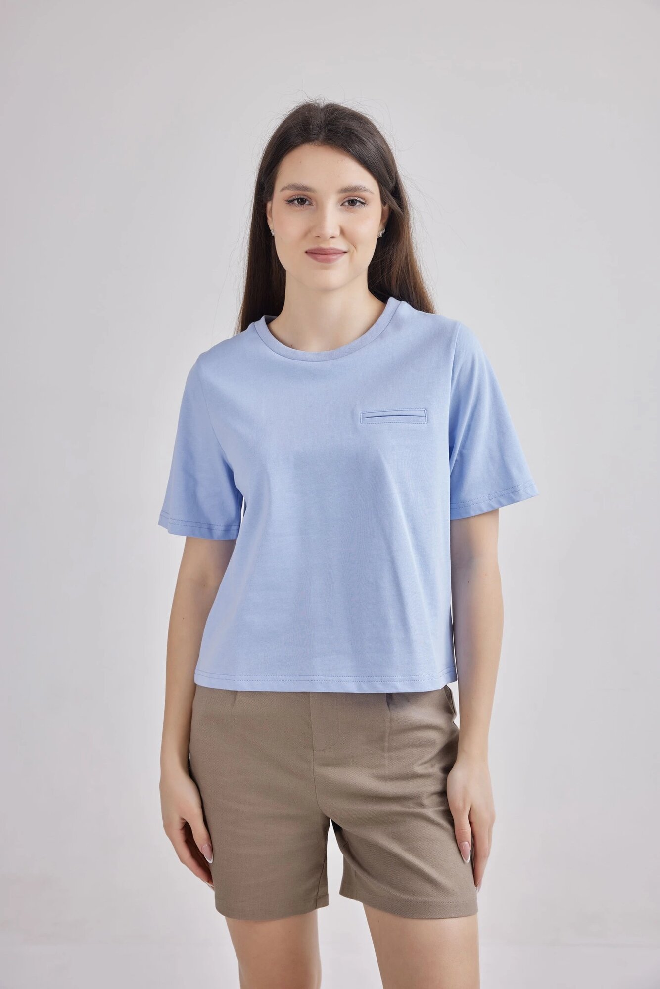 Футболка Selfie, размер S, голубой — фото 1