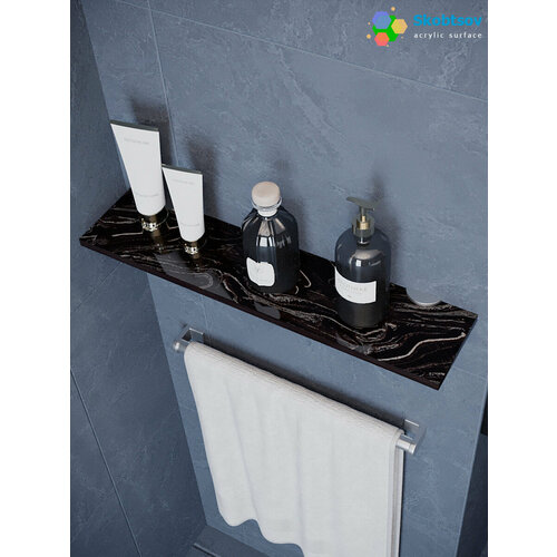 Полка для ванной из акрилового камня