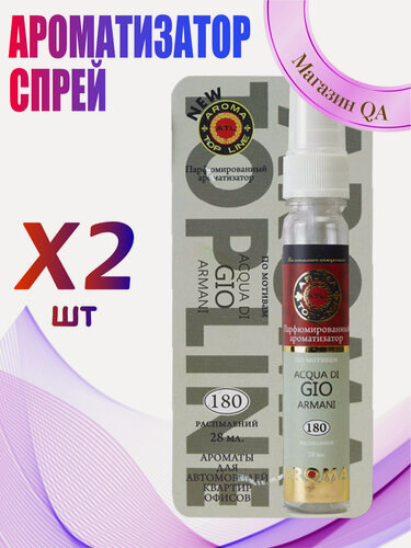Изображение товара Ароматизатор в машину Aroma Top Line - Спрей №9 Acqua Di Gio