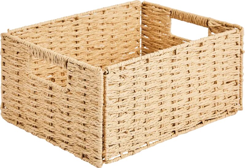 Корзина для хранения 31x15x23 см бумага цвет бежевый