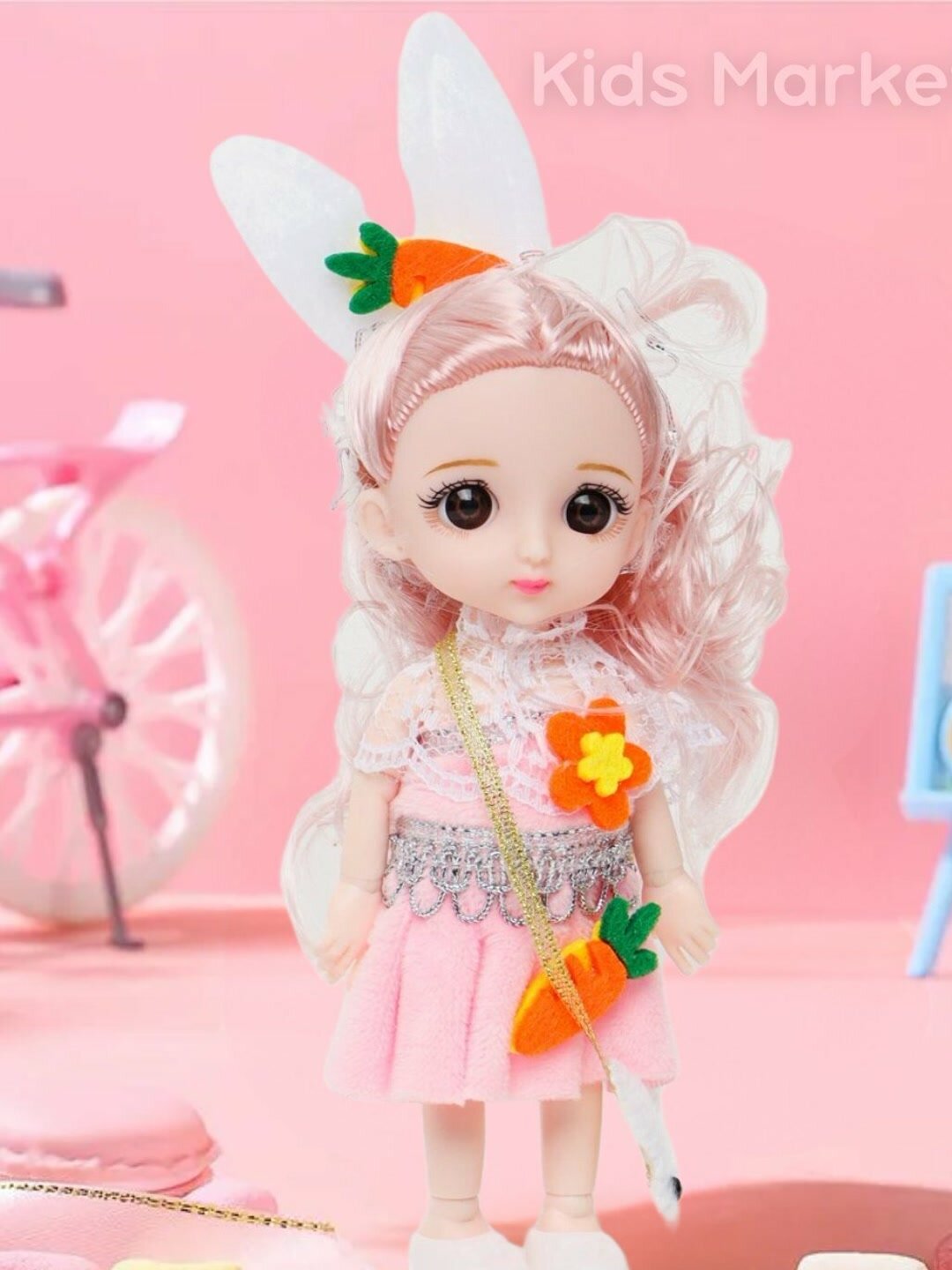 Кукла для девочек, набор кукол, шарнирная кукла, мини кукла 3D глаза — фото 1