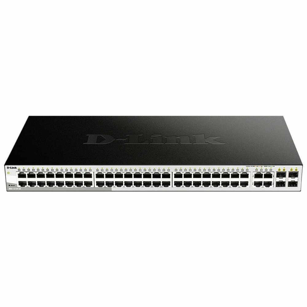 D-Link DGS-1210-52/FL2A Управляемый L2 коммутатор с 48 портами 10/100/1000Base-T и 4 комбо-портами 100/1000Base-T/SFP