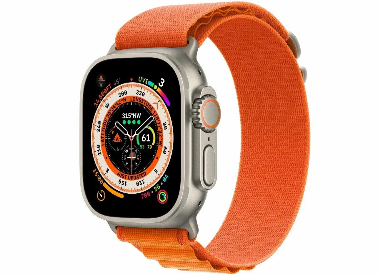 Часы Apple watch Ultra Orange Alpine Loop (M)