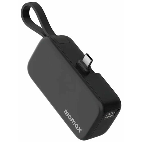 Дополнительный аккумулятор брелок Momax 1- Power Mini 5000 Black