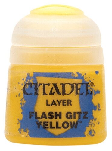 Краска акриловая Citadel Layer: Flash Gitz Yellow / Желтый Хвастун (12 мл.) — фото 1