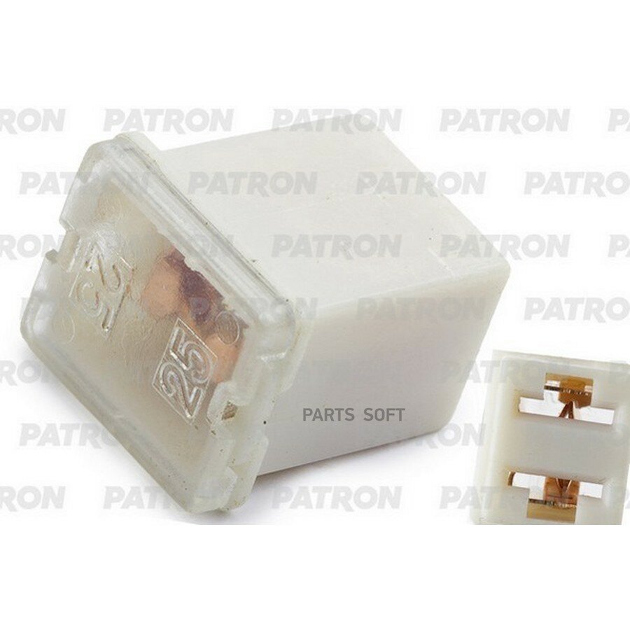 Предохранитель блистер 1шт PAL LOW PROFILE Fuse 25A белый 16x12x10mm PATRON PFS181 | цена за 1 шт