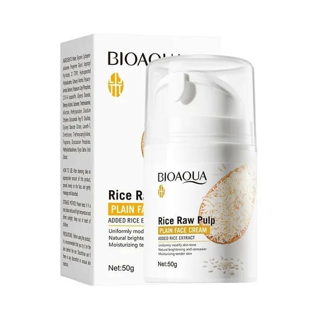 Bioaqua Rice RAW Pulp plain Face Spray отбеливающий защитный спрей для лица и тела, 150 мл — фото 1