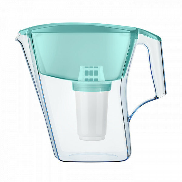 Аквафор Арт -удобный фильтр-кувшин, который легко помещается на стенку холодильника - cалатовый — фото 1