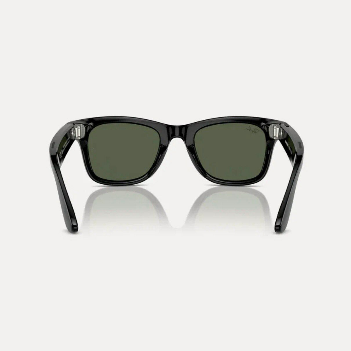 Умные очки Ray-Ban Met* Wayfarer, оправа "матовая черная", линзы "темно-зеленые", размер L — фото 1