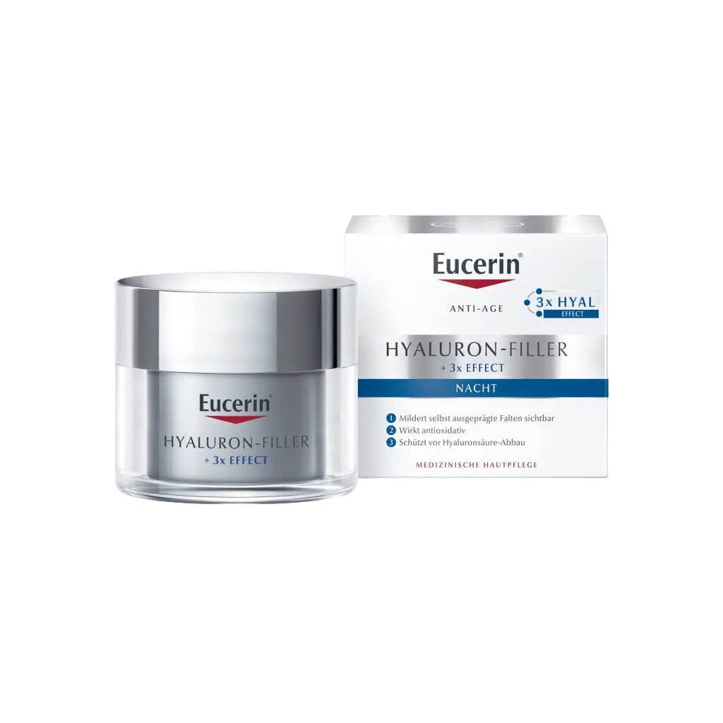 Eucerin Hyaluron-Filler Крем для ночного ухода за кожей банка 50 мл 1 шт
