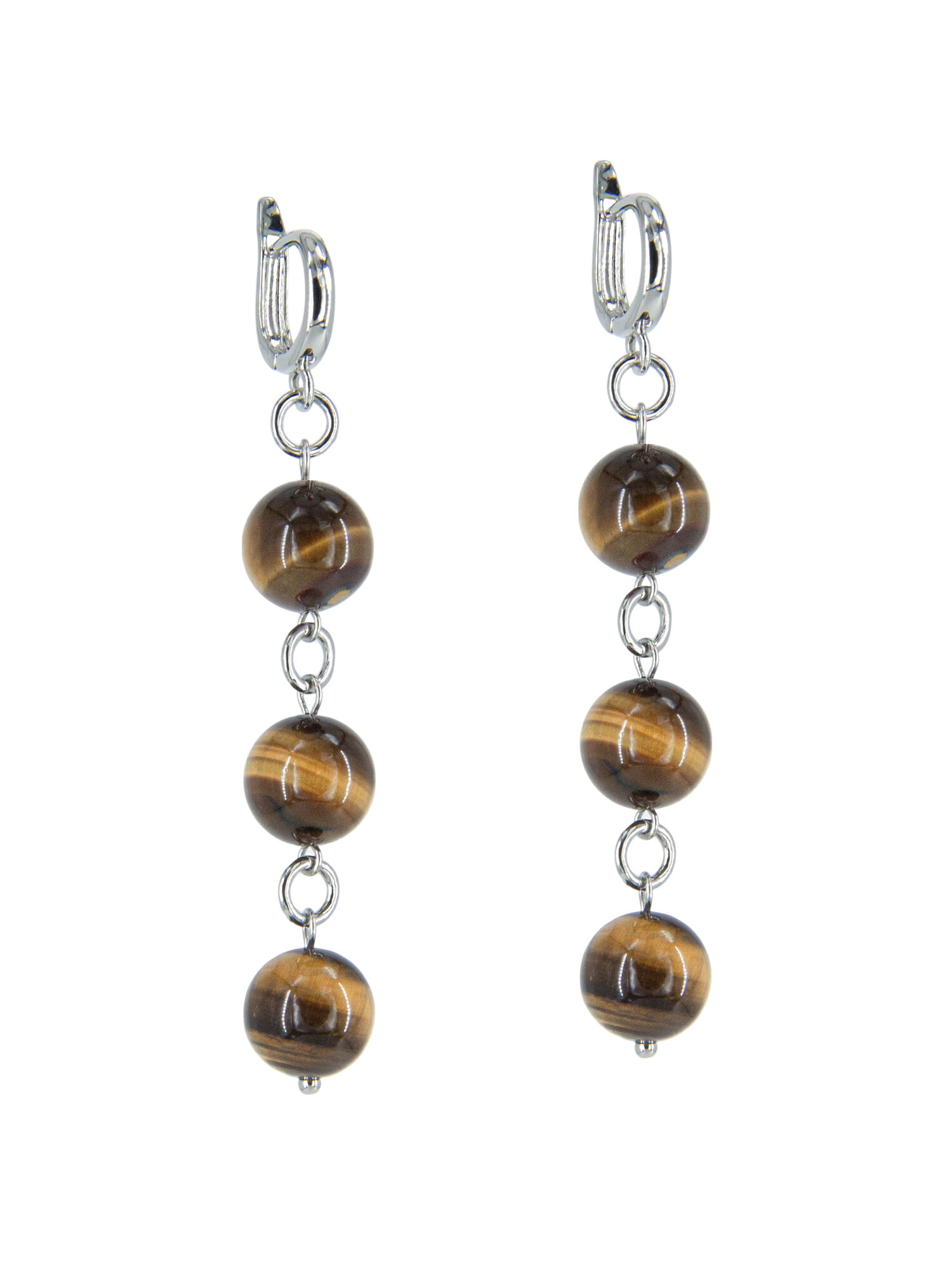 Серьги, тигровый глаз