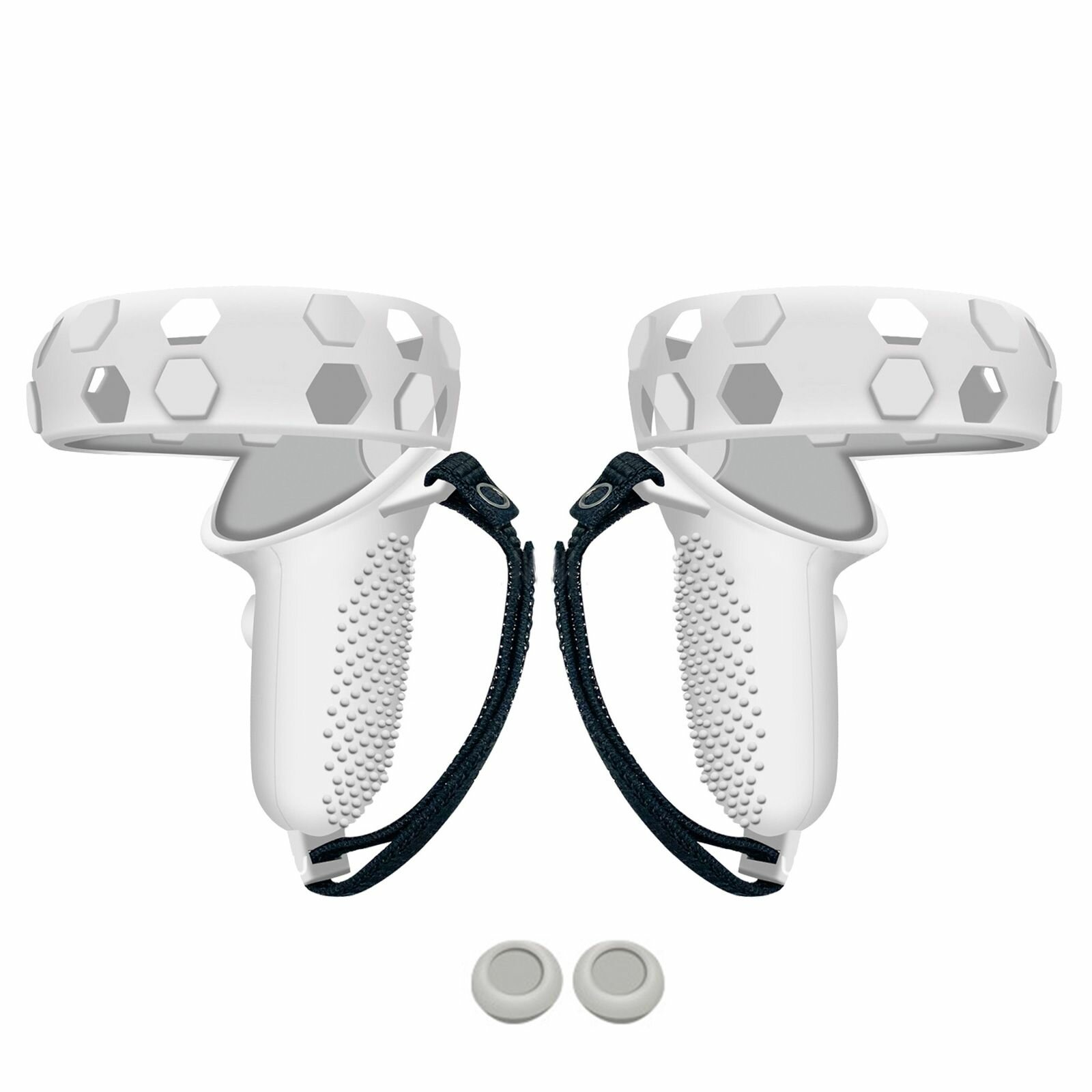 VR-аксессуар, Подходит для Oculus Quest 2 ручка с ремешком на кнопке-серая