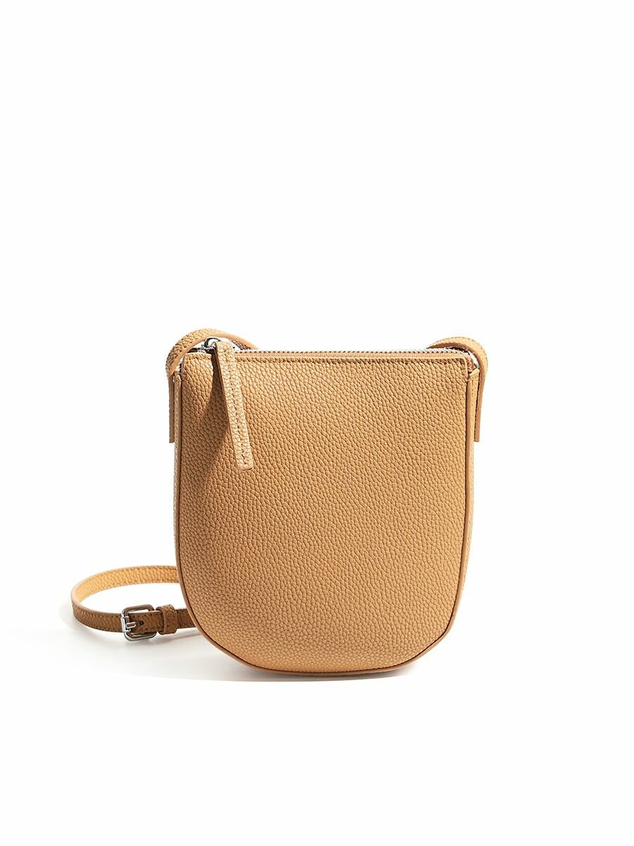 Сумка кросс-боди КожаноFF, фактура рельефная, рыжий