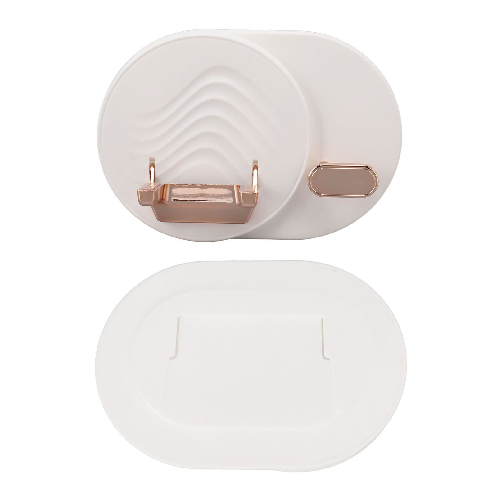 Настенный держатель для фена с местом для кабеля экономия пространства и крепление без сверления белый цвет для ванной комнаты