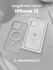 Чехол Clear Case MagSafe для iPhone 13 с анимацией NFC 1:1 Origin...