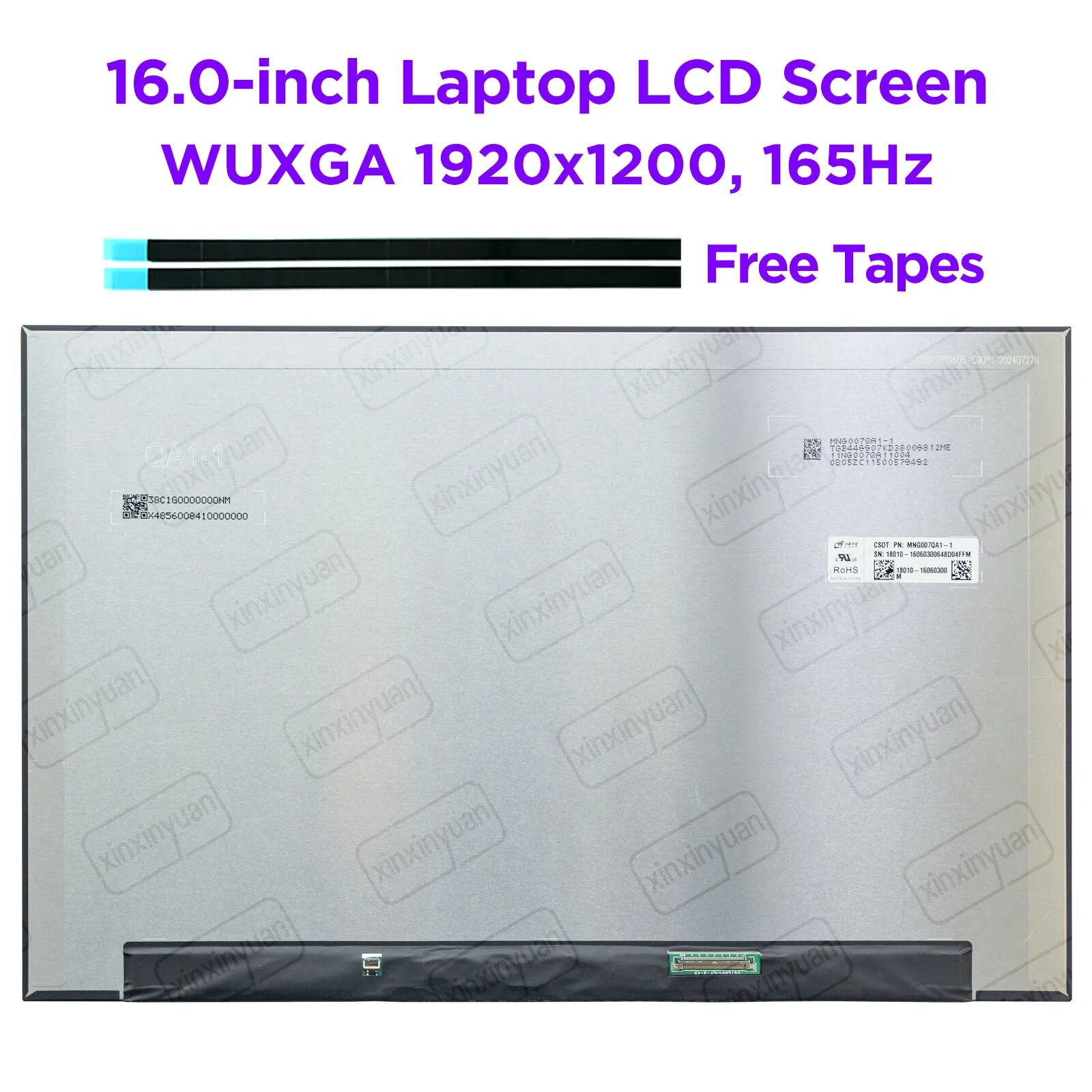 160-дюймовый ЖК-экран для ноутбука MNG007QA1-1 NE160WUM-NX2 N160JME-GE1 для ASUS Strix G614J Панель дисплея WUXGA1920x1200 165 Гц 40 контактов 16.0-INCH