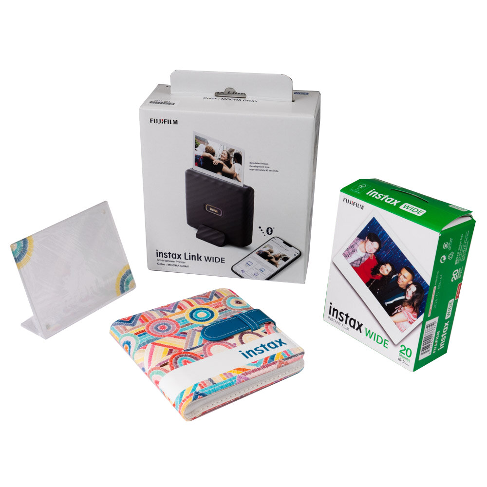 Фотопринтер Fujifilm Instax Link Wide Gift Box - Mocha Grey — фото 1