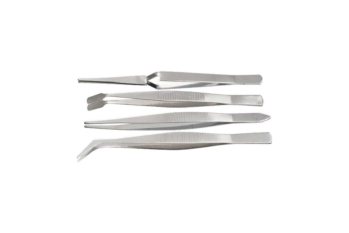 Набор пинцетов из нержавеющей стали SPARTA 4 шт 914845