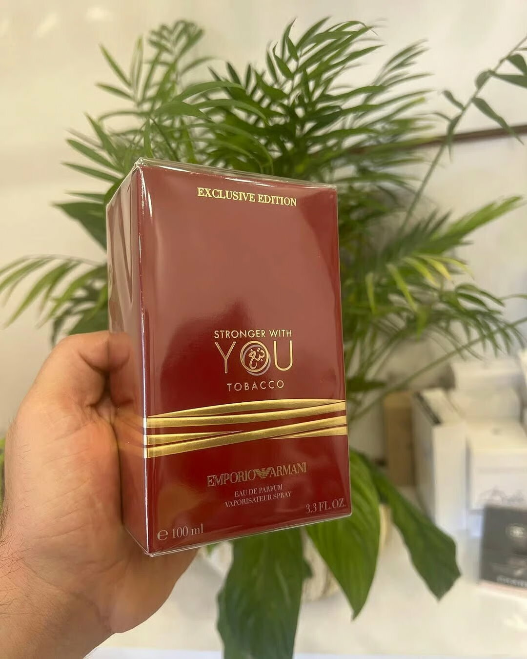 Парфюмерная вода для мужчин, мужские духи Emporio Armani Stronger With You Tobacco Giorgio Armani, 100 мл