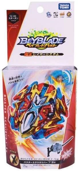 Волчок Takara Tomy Buster Xcalibur, для Beyblade, с мини-лаунчером