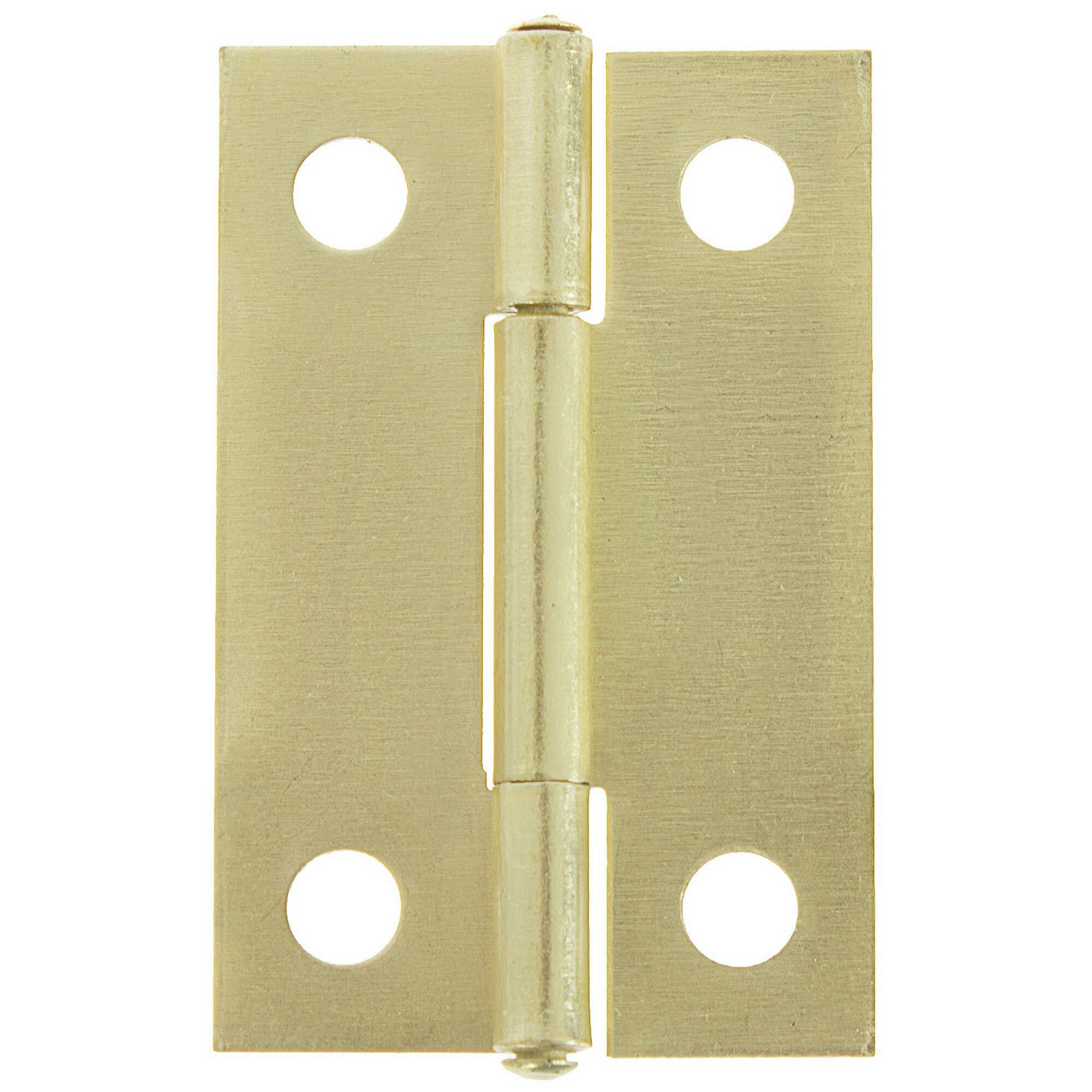 Петля мебельная карточная Левша 35x22 мм сталь цвет золото 2 шт.