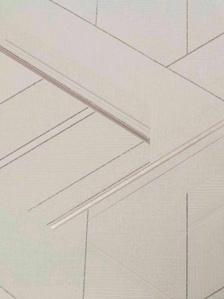 Обои винил горячего тиснения моющиеся на флизелиновой основе Marvig Line 1.06м х 10.05м геометрия цвет светло-бежевый 00102403