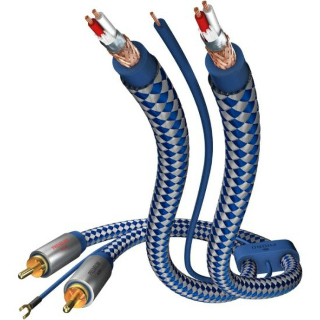 Кабель межблочный Inakustik Premium Phono Cable, 2RCA-2RCA, 1.5 м