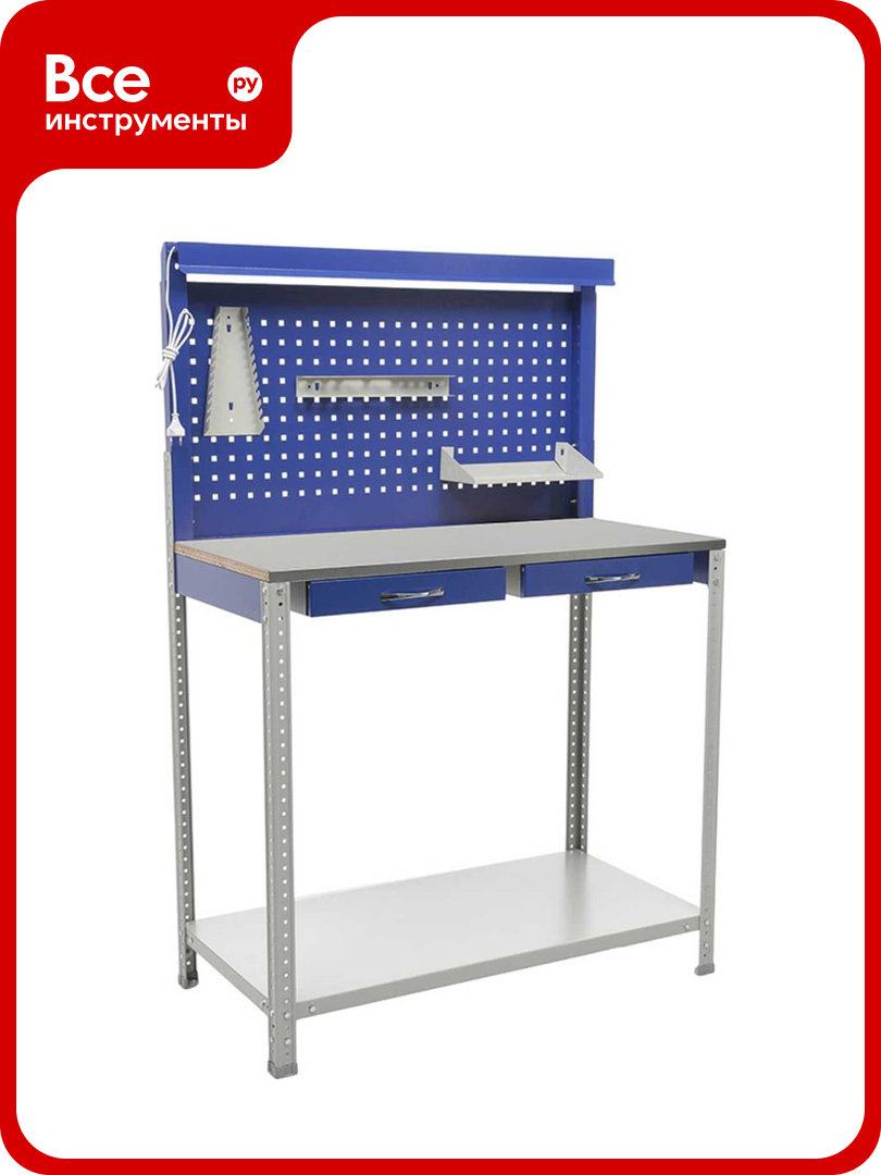 Верстак практик "Garage Set 2" S30399501646 с ящиками устойчивый перфорированный