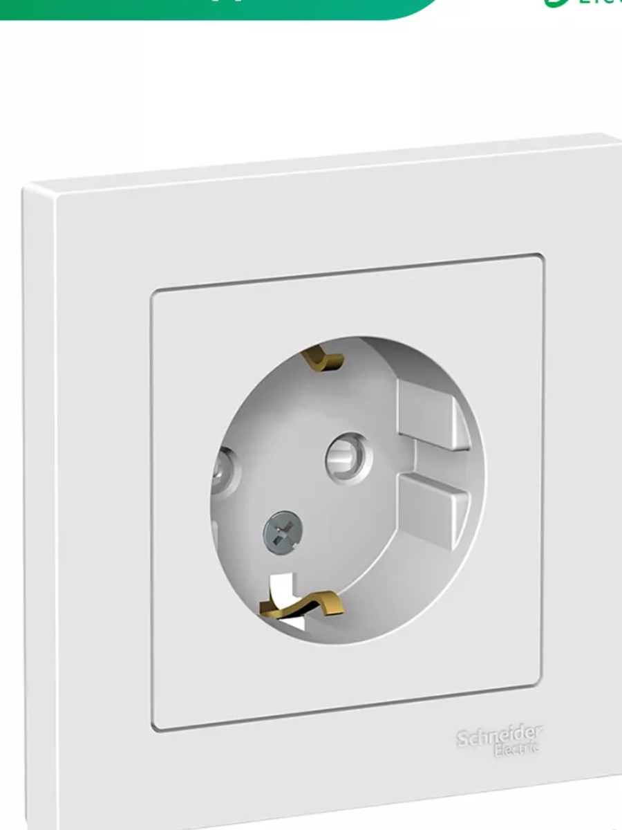 Розетка Systeme Electric ATN000144 AtlasDesign в сборе IP20 белая