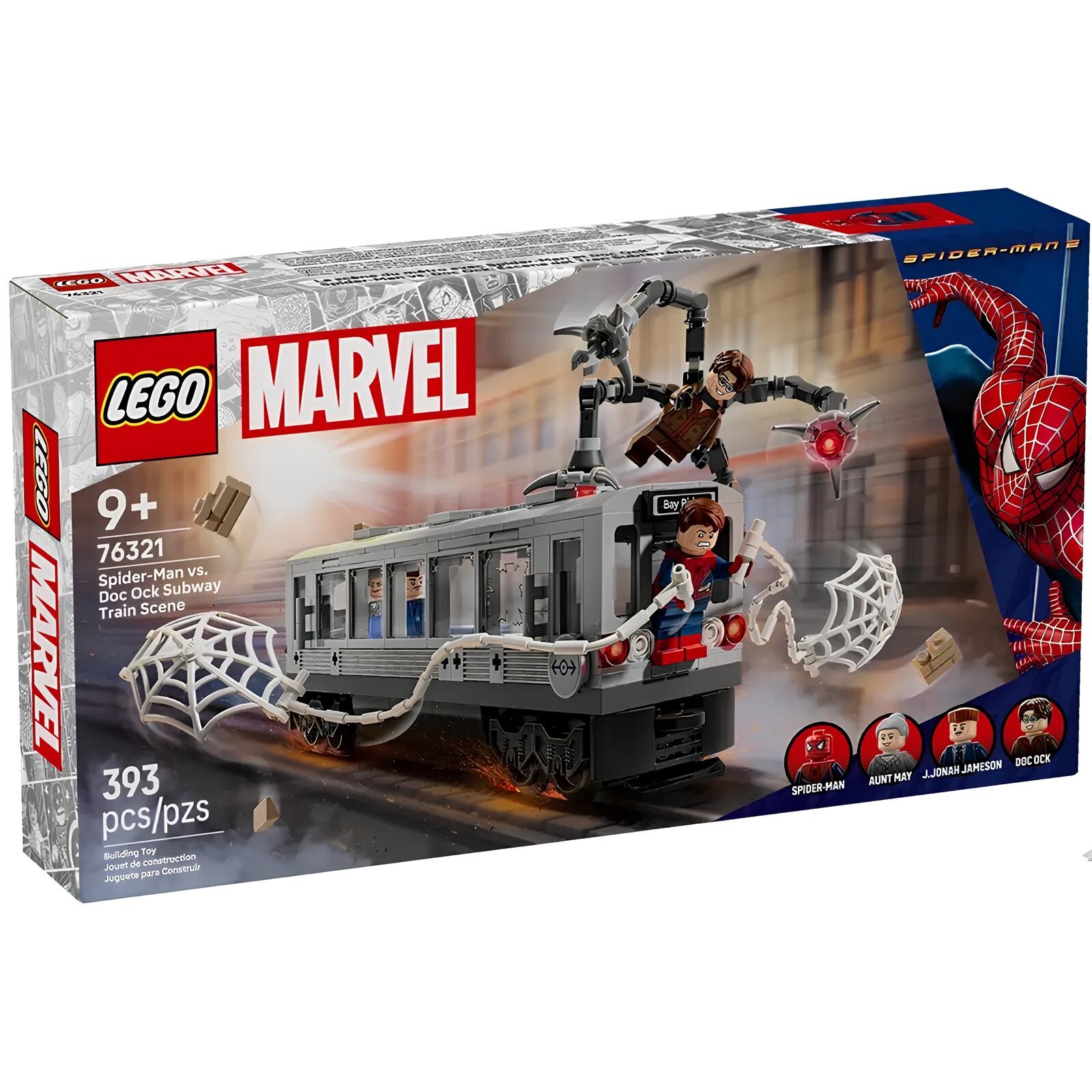Конструктор LEGO Super Heroes 76321 Сцена в метро с Человеком-пауком и Доктором Осьминогом