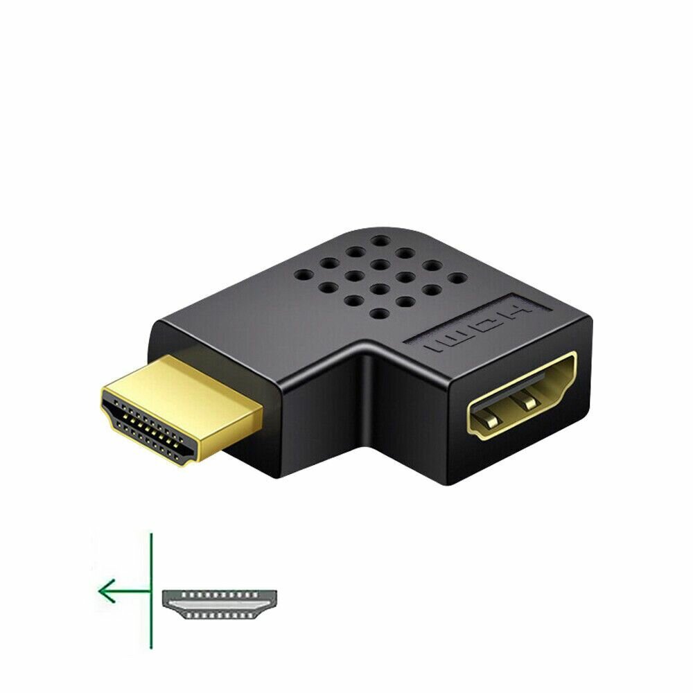 Переходник HDMI M - HDMI F угловой поворот влево (ORIENT C474)