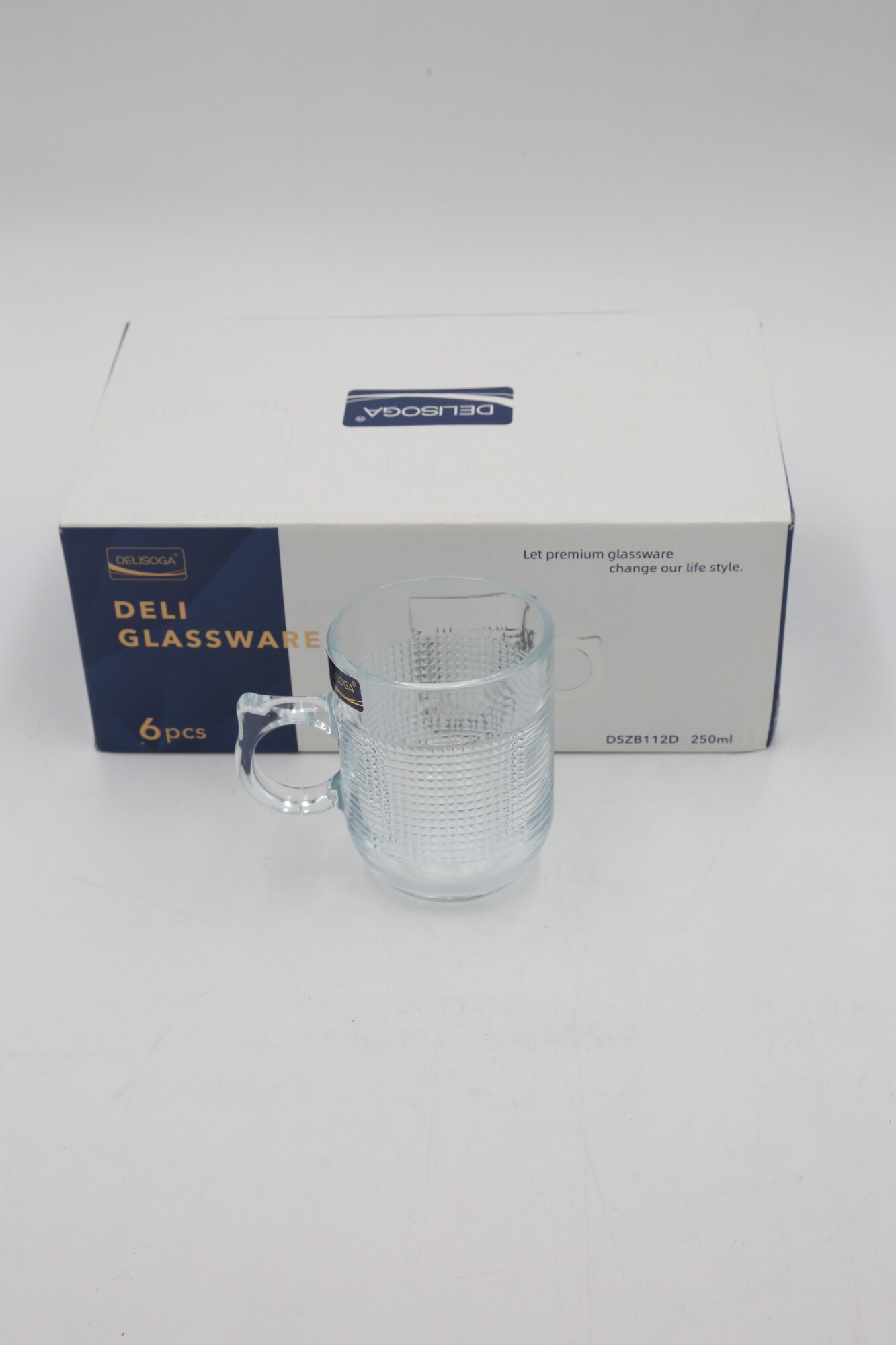 Кружка DELISOGA DSZB112D-pk 250мл 6шт 6х12